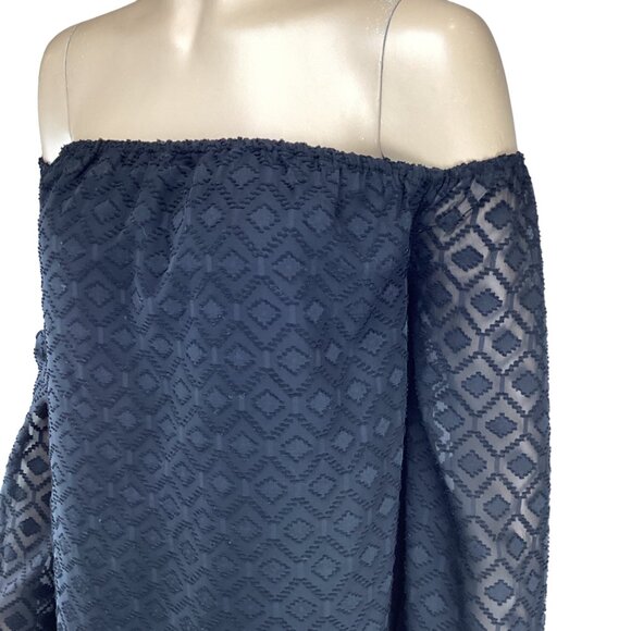 Buddy Love Black Off-The-Shoulder‎ Dress Size Medium Long Sleeves - Picture 5 of 8